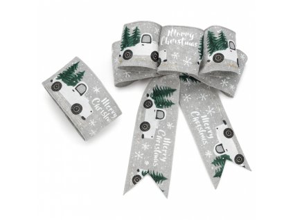 Vánoční stuha na mašli, vánoční dárková stuha 5cm x 2m KSN131