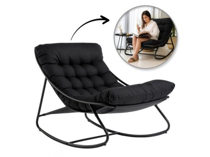 HOUPACÍ KŘESLO DO ZAHRADY, DO OBÝVACÍHO POKOJE, TERASOVÉ HOUPACÍ KŘESLO, COCOON, GAUČ, KR38CZ