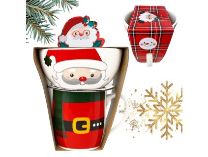 VÁNOČNÍ HRNEK 350 ml - sada s miskou 400 ml KB37WZ3