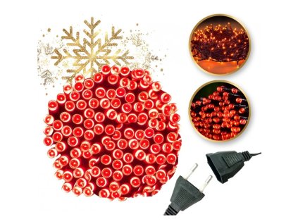 Vnitřní/exteriérové ​​osvětlení 500 LED ČERVENÁ LAMP04CZE