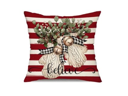 Povlak na polštář 45 x 45 cm Vánoční motiv BOHO POD182