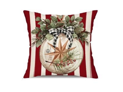 Povlak na polštář 45 x 45 cm Vánoční motiv BOHO POD181
