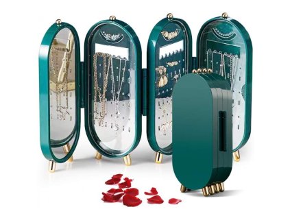 Zelený organizér na šperky CB38ZIE