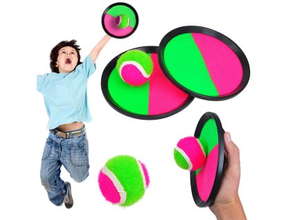 Chytání míče na suchý zip házení hra chytání palet + míč