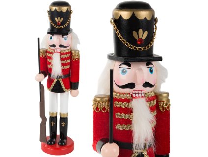 Louskáček voják dewniany dekorativní vánoční figurka dárek