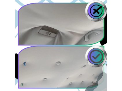 Sada na opravu stropu auta 70 dílů šedé nýty