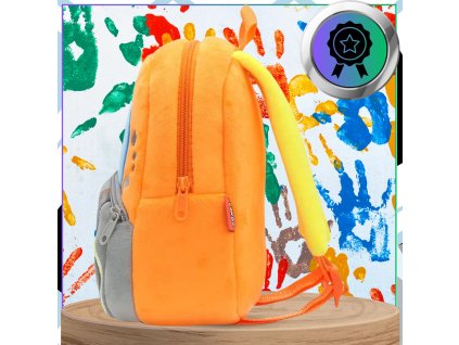 Dětský plyšový batoh pro předškoláky se zipem BAGR