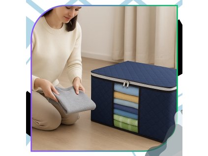 Organizér 90L sada 3 tašek na šatní skříně, ložní prádlo, oblečení, velký