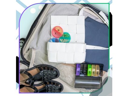 Krabička, kazeta, barevný organizér na léky, 7 dní