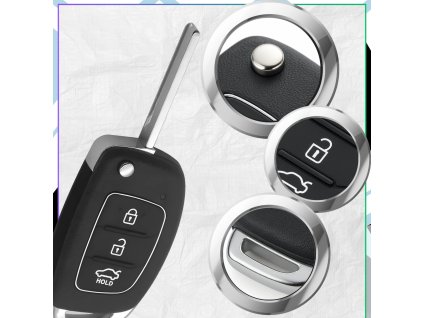 Kryt klíče Hyundai Solaris ix35 ix45 Elantra Santa Fe Verna 3 tlačítka