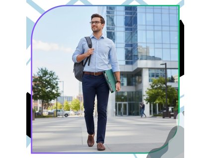 Organizér na dokumenty A4, zelená aktovka, 5 přihrádek