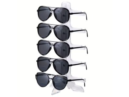 Stojan na brýle, 6 úrovní, průhledný, E67