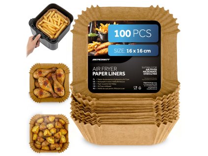 Pečicí papír do fritovacích vložků 16 cm Berdsen - 100 ks