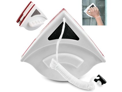 Oboustranný ostřikovač oken s magnetickým stěračem