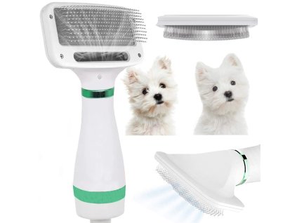 Fén kartáč hřeben 2v1 pro psí mazlíčky