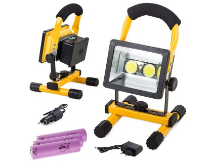 Portrait halogen 2 x led cob 30w baterie