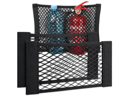Síť do kufru auta 40x25cm s elastickým suchým zipem 2 ks