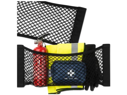 Elastická síť do kufru auta 50x25cm se suchým zipem