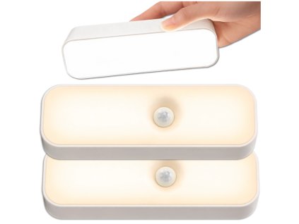 LED lampa s pohybovým a soumrakovým senzorem, sada 2 ks, bezdrátová, magnetická, 5W