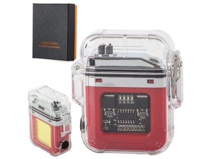 Plazmový zapalovač s led lampou elektrický usb