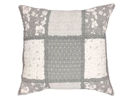 Povlak na polštář 40x40 kůra 167 Parcel volán šedá bílá