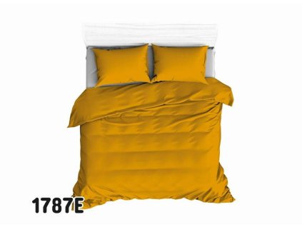 Bavlněné povlečení 180x200 1787E hořčicová 78 jednobarevné