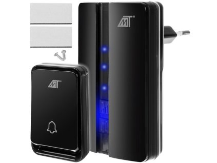 Bezdrátový zvonek černý Malatec 23371