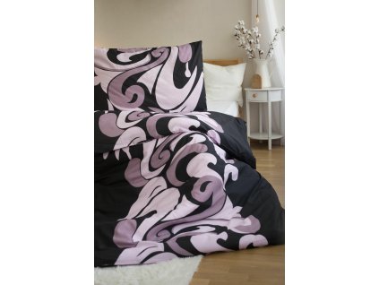 Ložní souprava 4dílná 140x200 - 2dílná 70x90 - 2dílná Tattoo černošedá mikrovlákno PB25
