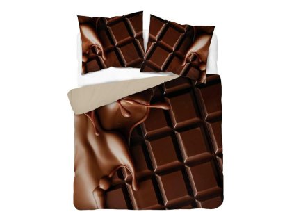 3D povlečení z mikrovlákna s čokoládovou tabulkou a polevou – 160x200 cm – Visuale 3D – vzor 5306 A