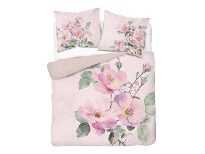 3D povlečení z mikrovlákna s pastelovými divokými růžemi – 160x200 cm – Visuale 3D – vzor 5426 A