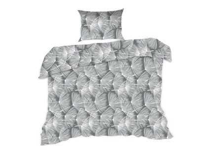 Bavlněné povlečení 140x200 1726N pampelišky šedobílé Classic E24