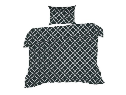 Bavlněné povlečení 140x200 1956N maroko černá bílá Classic E24