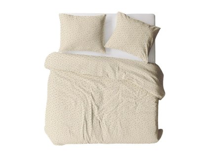 Bavlněné povlečení 160x200 krémově modré květy 662N Bielawa KARO