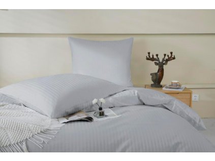 Hotelové ložní prádlo damaškové 160x200 šedé