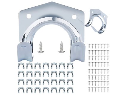 Nástěnné háčky na nářadí 20ks kovová sada se šrouby