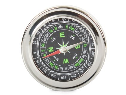 Kovový turistický kapesní kompas