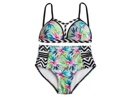 Plavky s vysokým pasem - S