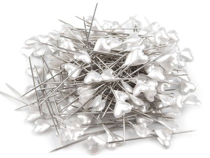 Ozdobné špendlíky délka 55 mm srdce