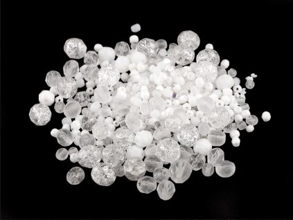 Skleněné korálky ramš broušené ohňovky 2. jakost