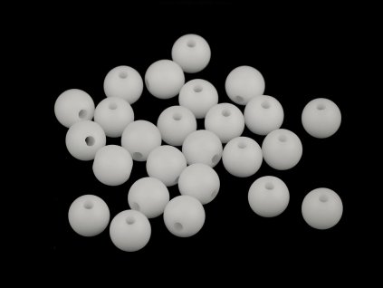 Plastové korálky matné Ø8 mm