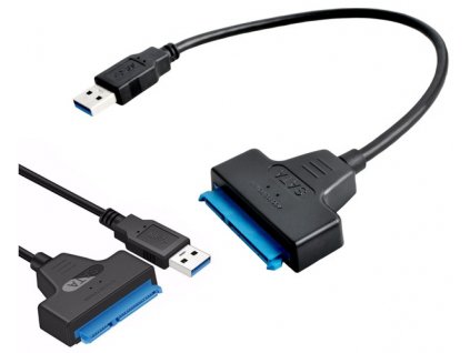 Adaptér USB na SATA 3.0 s moderním chipsetem, LED indikací a Plug &amp; Play systémem, kompatibilní s Windows/MAC OS/Linux