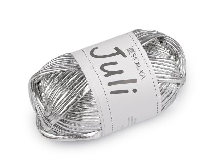Pletací příze Juli metalická 100 g