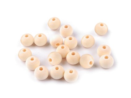 Dřevěné korálky nelakované Ø10 mm