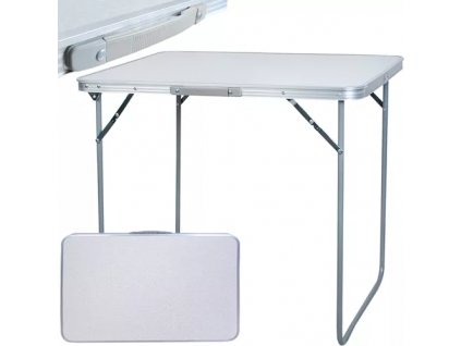 Skládací turistický stůl z hliníku, nosnost 20 kg, rozměry 80 x 60 x 70 cm