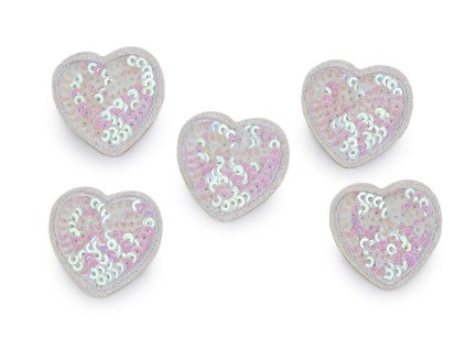 Nažehlovačka srdce s flitry