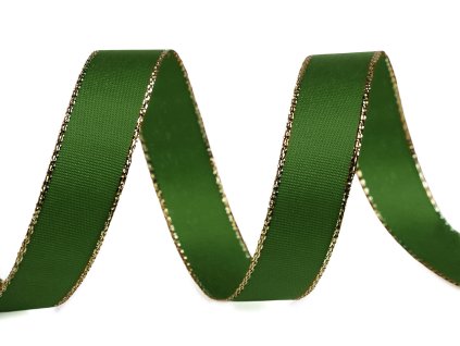 Stuha taftová s lurexem šíře 15 mm