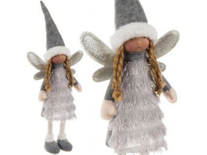Víla - šedá vánoční figurka Ruhhy 22343