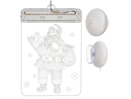 3D LED vitráže - Santa Claus