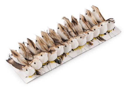 Dekorace ptáček s drátkem