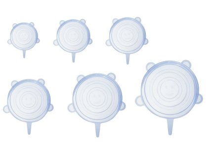 Silikonová víčka - sada 6 ks